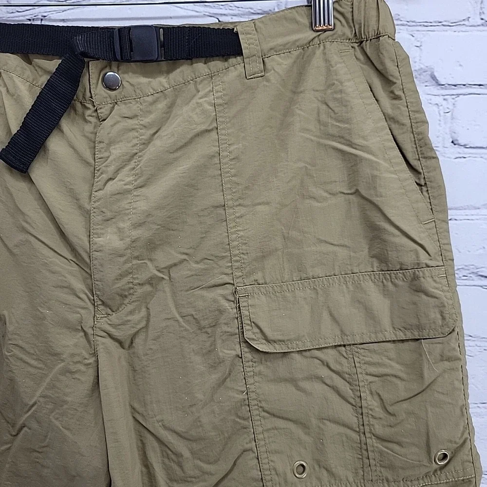 Marino Bay Shorts Mens Sz XL‎ Nylon Outdoors Khaki Weatherproof